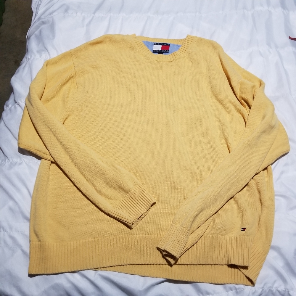 Tommy Hilfiger sweater yellow 2x - Picture 4 of 6